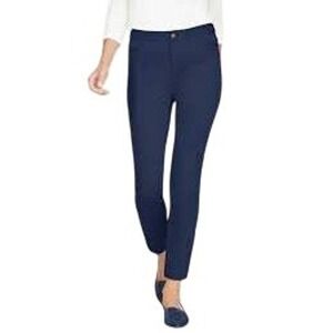 Talbots Lexington Navy Stretch‎ Tapered Pants 16P